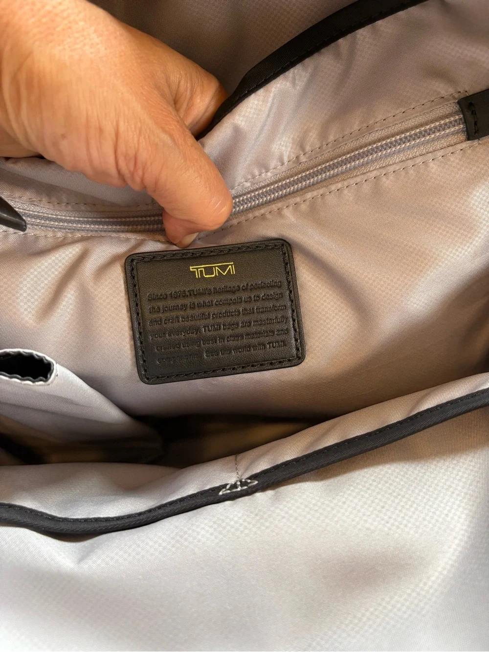 Tumi Black Nylon Medium Travel Backpack